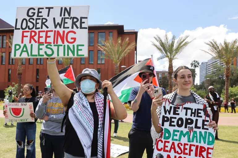 studentenprotesten Palestina 