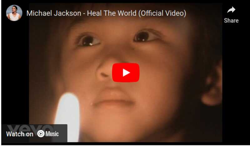 Video MJ heal the world