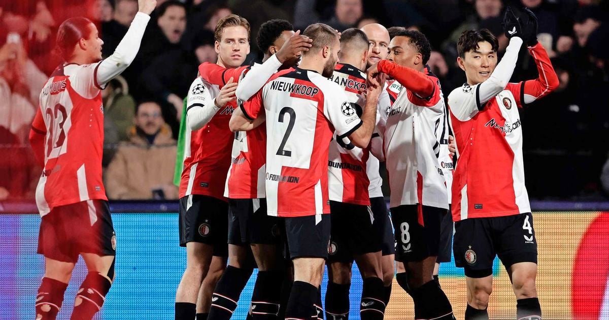 LIVE Champions League: Feyenoord incasseert vlak voor rust tegentreffer, maar leidt nog altijd