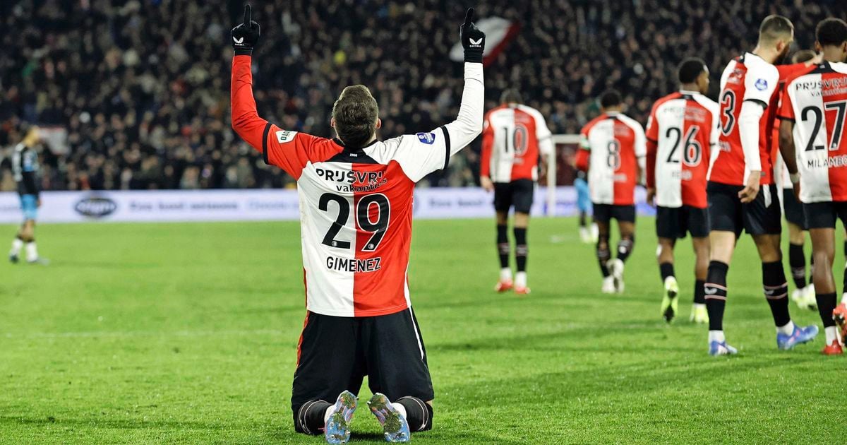 Herboren Gimenez laat De Kuip juichen met hattrick: Feyenoord simpel langs Heracles