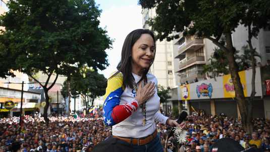 Venezolaanse oppositieleidster María Corina Machado in Caracas opgepakt | Buitenland