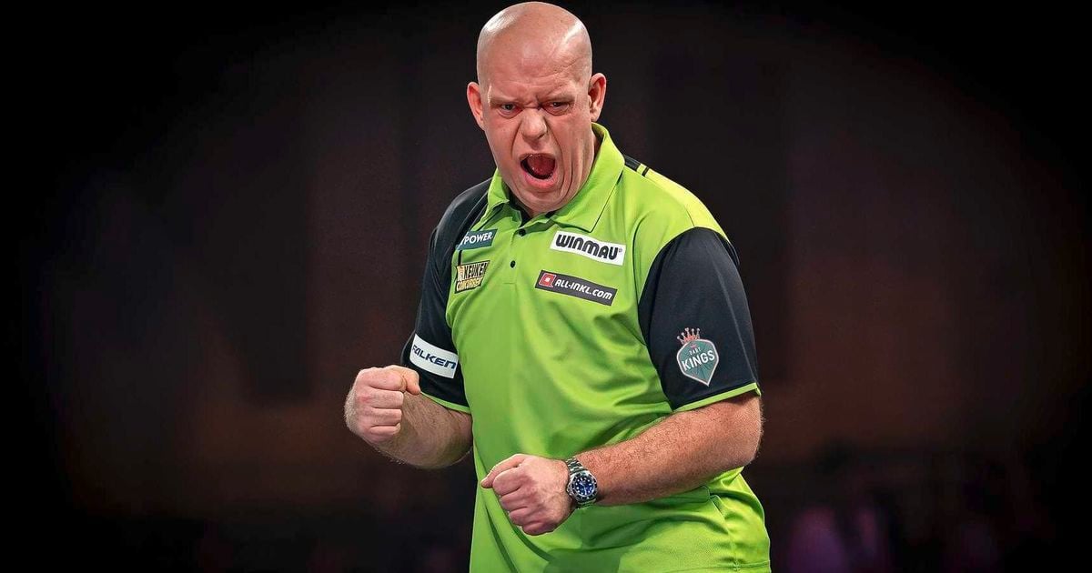 Michael van Gerwen bij vlagen fenomenaal naar halve finale WK darts