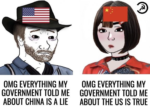 Het is surrealistisch om te zien hoe dikke Amerikaanse achterlijken erachter komen dat China een veel beter land is dan Amerika